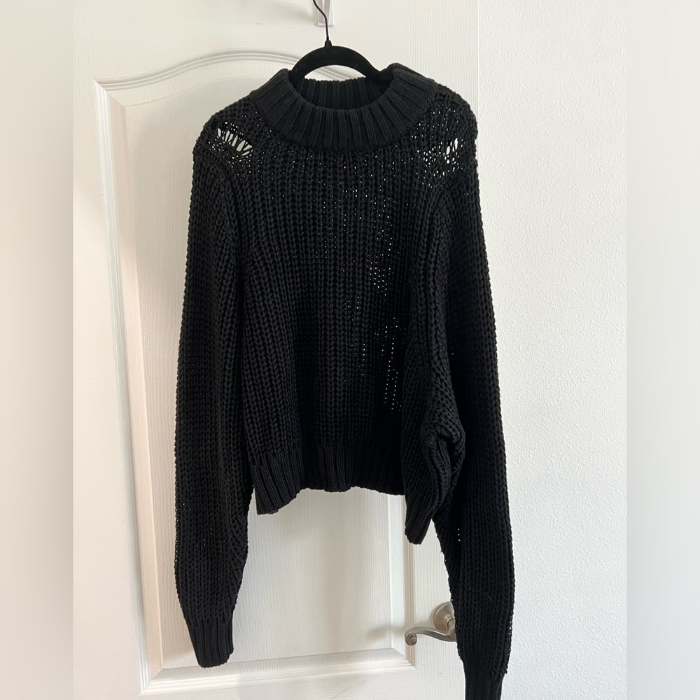 Maisie Chunky Open Knit Sweater SZ M